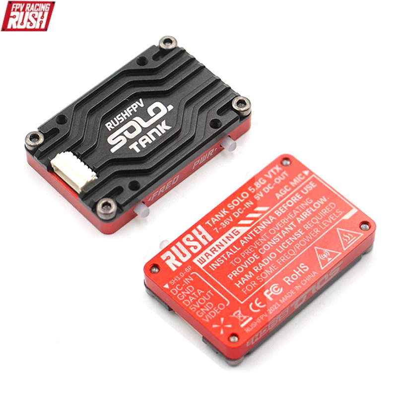 RUSH Solo Tank 5.8G VTX trasme - Foxeer Reaper Extreme 2.5W Vtx recensione e prezzo